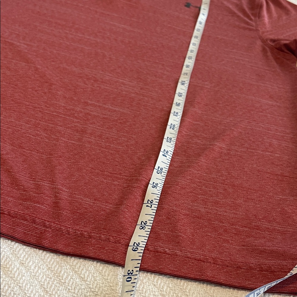 Under Armour Men's L Heathered Red Polo Shirt Short Sleeve - Picture 5 of 11